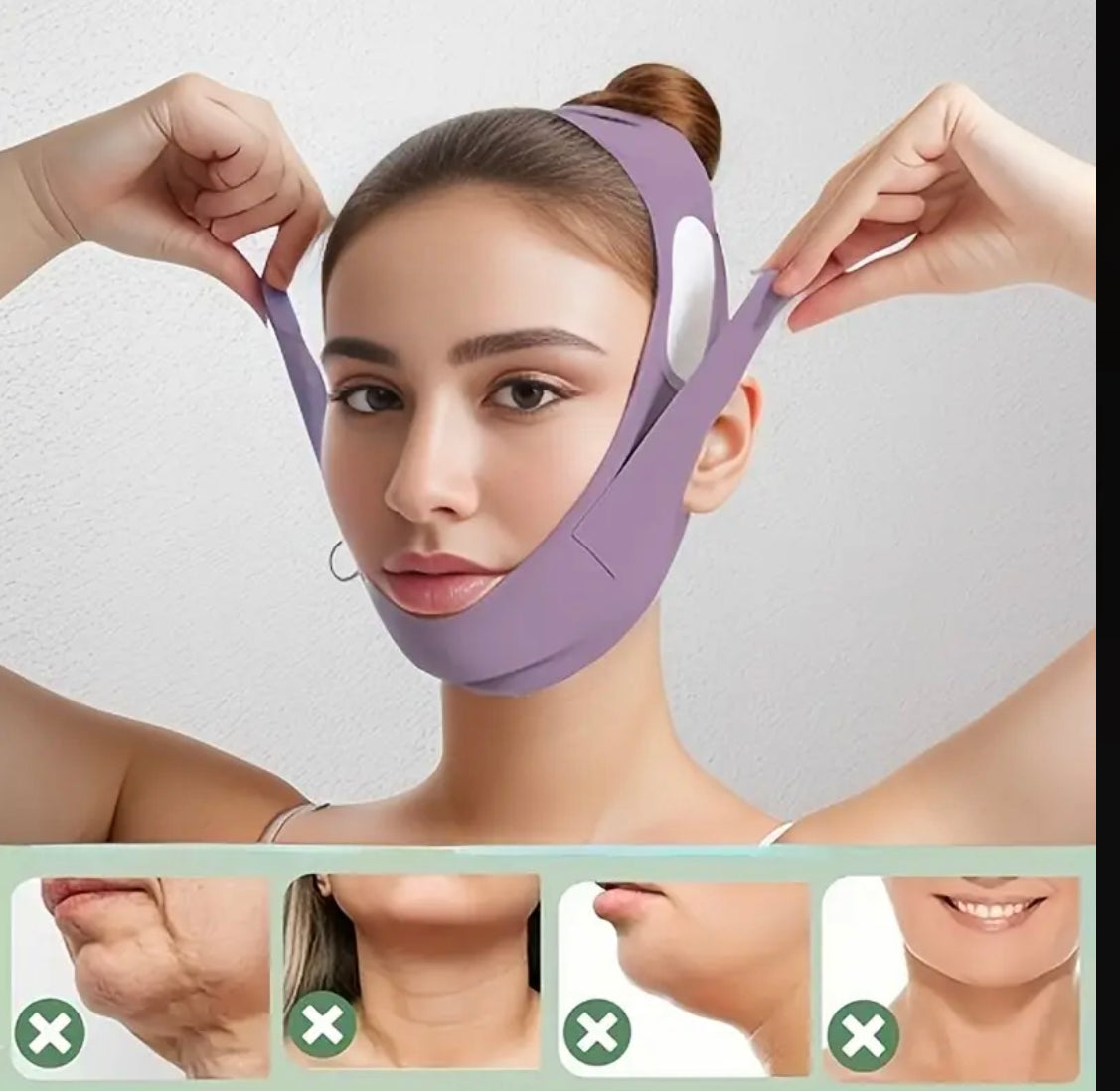 Bandeau Lifting V-Contour – Soin Raffermissant du Visage