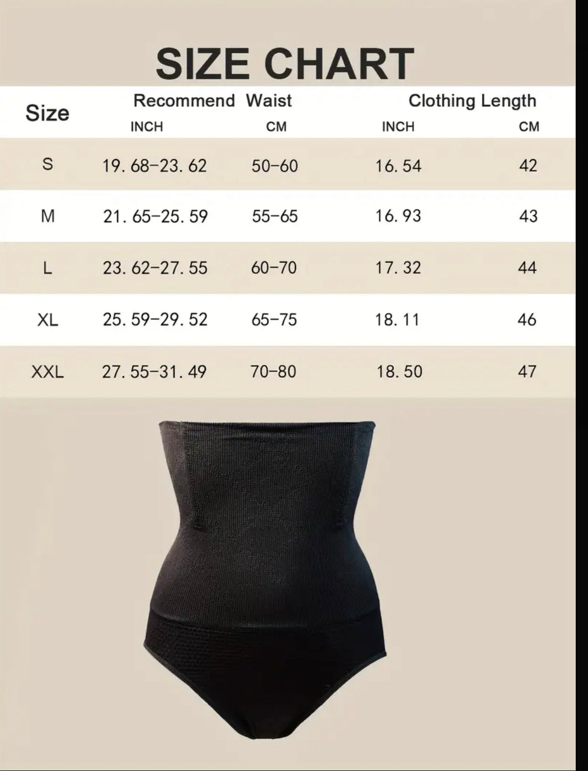 Culotte Gainante Haute Taille – Silhouette Lissée & Maintien Naturel