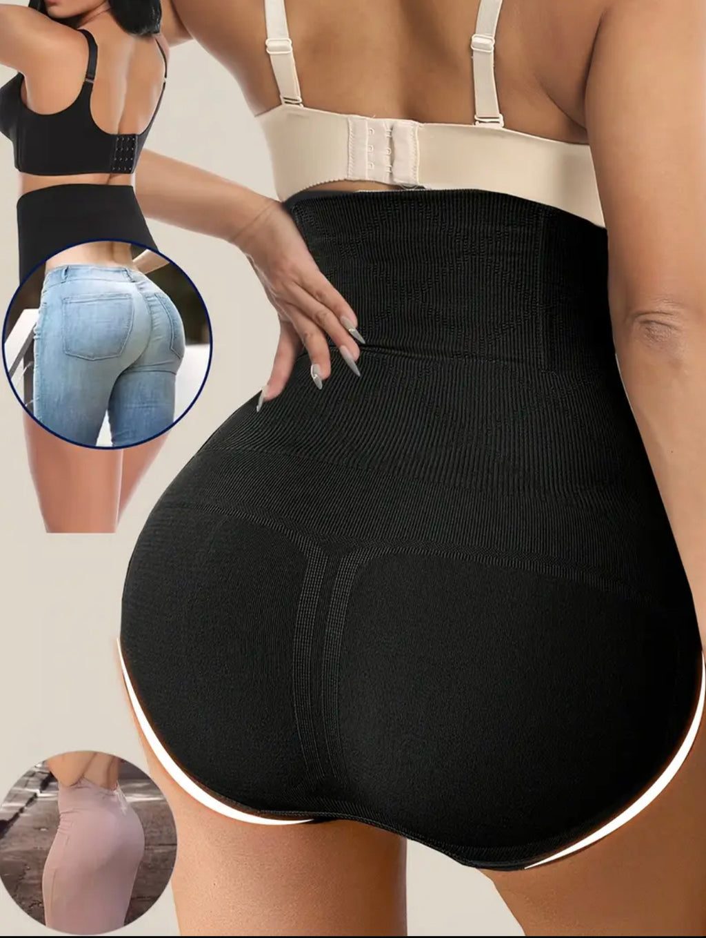 Culotte Gainante Haute Taille – Silhouette Lissée & Maintien Naturel