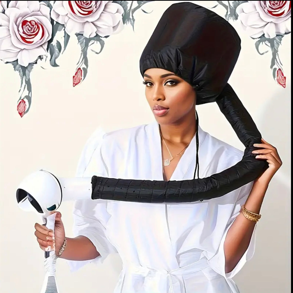 Bonnet de Séchage Doux – Confort et Soin Capillaire à Domicile